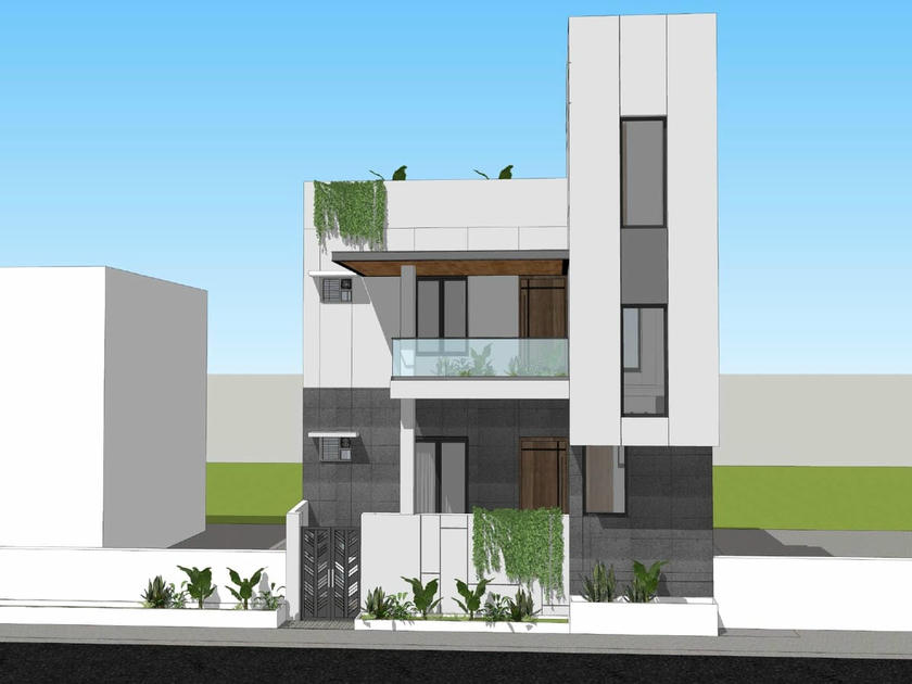 Mr. Rasik Exterior Elevation (Concept 8)